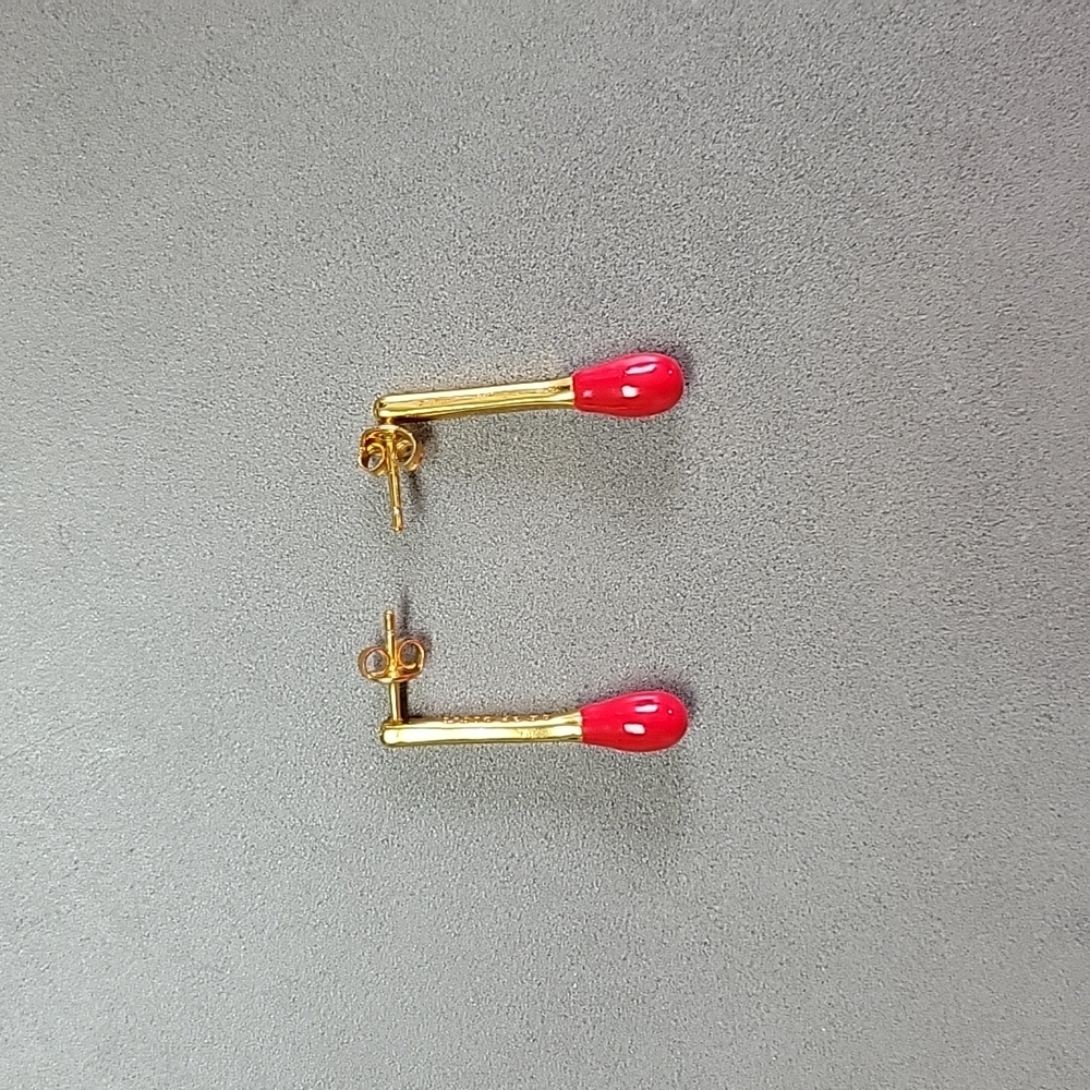 Earrings Red